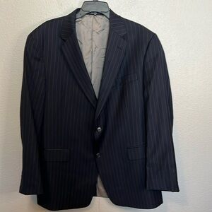 Hart Schaffner Marx Navy Pinstripe Blazer * See Measurements